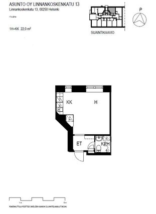 Rental Helsinki Töölö 1 room Kampanja