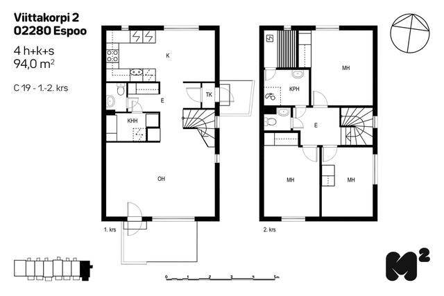 Rental Espoo Nöykkiö 4 rooms