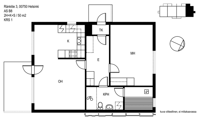 Rental Helsinki Suutarila 2 rooms