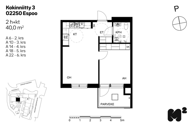 Rental Espoo Henttaa 2 rooms