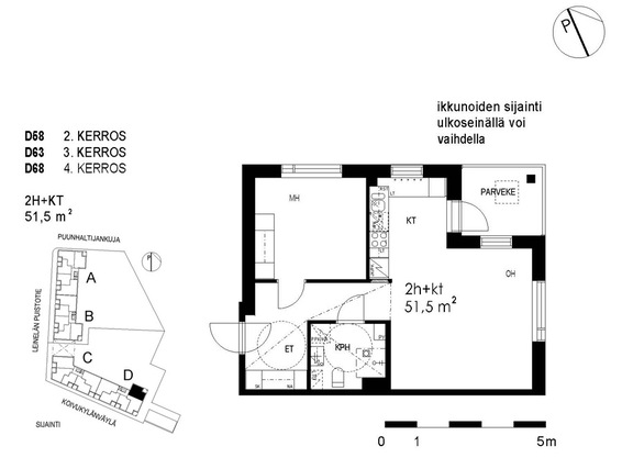 Rental Vantaa Leinelä 2 rooms