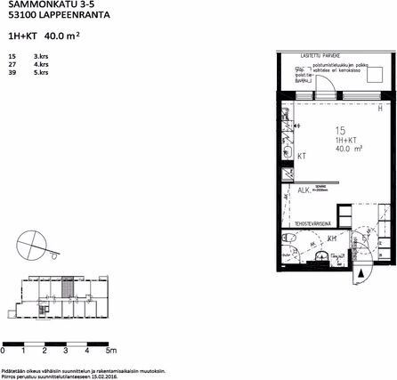 Vuokra-asunto Lappeenranta Keskusta Yksiö