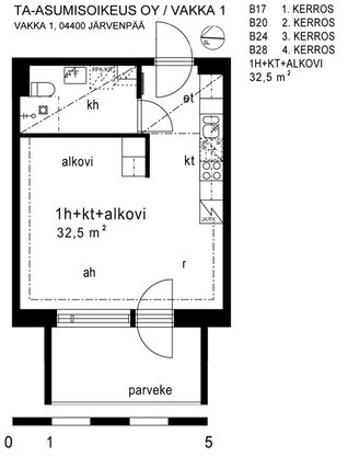 Asumisoikeusasunto Järvenpää Lepola Yksiö