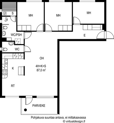 Rental Tampere Epilä 4 rooms Julkisivu