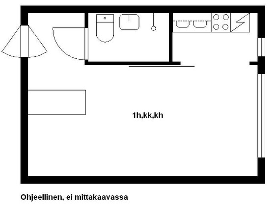 Rental Oulu Välivainio 1 room Taloyhtiö