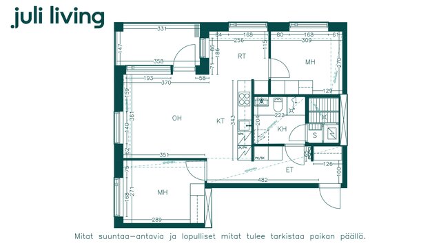 Rental Turku Pukkila 3 rooms