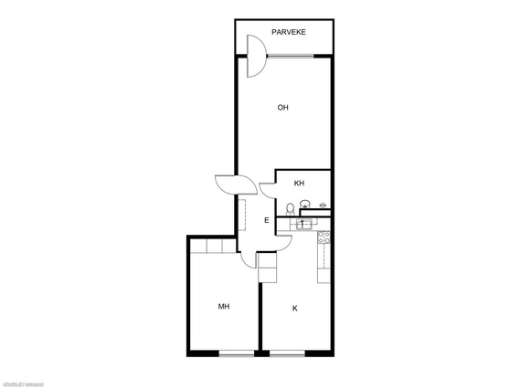 Rental Sipoo Nikkilä 2 rooms Kylpyhuone moderni ja valoisa