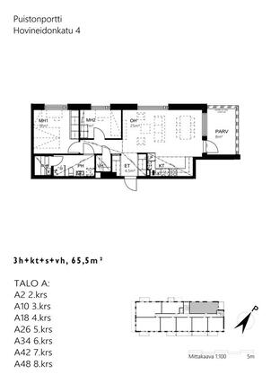 Asumisoikeusasunto Turku  3 huonetta