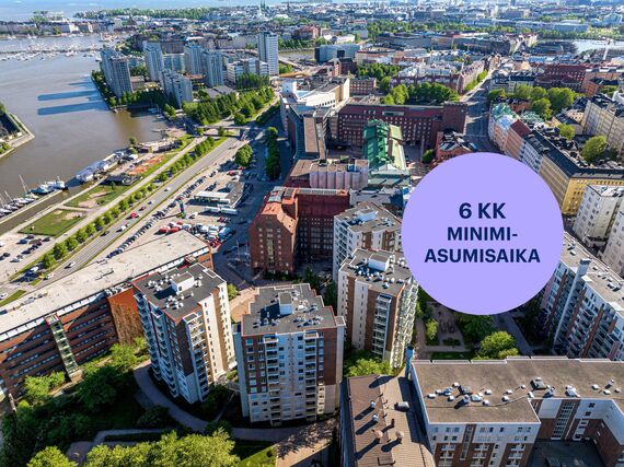 Vuokra-asunto Helsinki Sörnäinen 3 huonetta