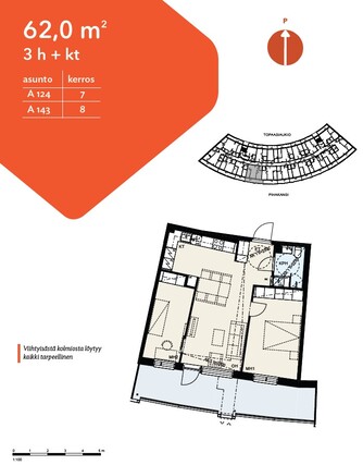 Right of occupancy apartment Vantaa Kivistö 3 rooms