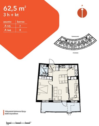 Asumisoikeusasunto Vantaa Kivistö 3 huonetta
