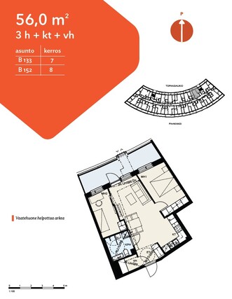 Right of occupancy apartment Vantaa Kivistö 3 rooms