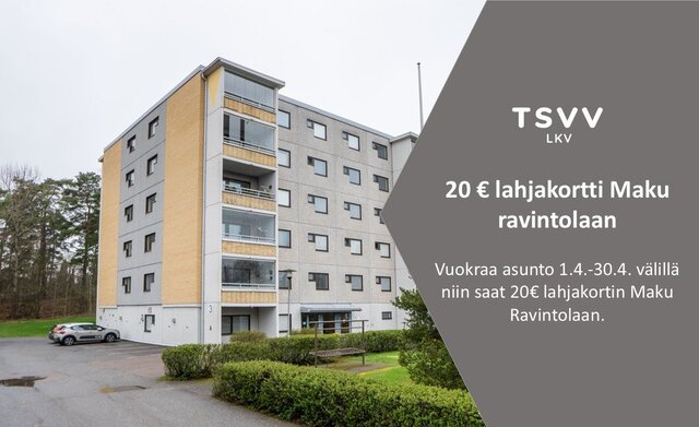 Rental Raisio Kerttula 1 room Yleiskuva