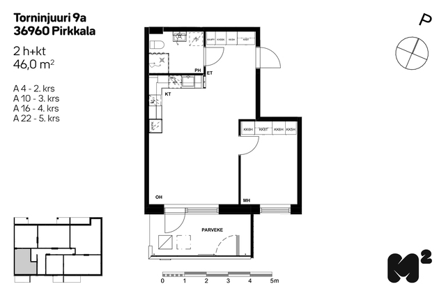 Rental Pirkkala  2 rooms