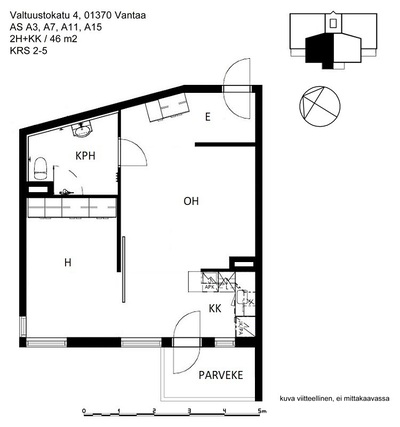 Rental Vantaa Jokiniemi 2 rooms