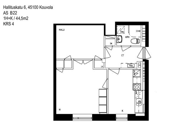 Rental Kouvola  1 room