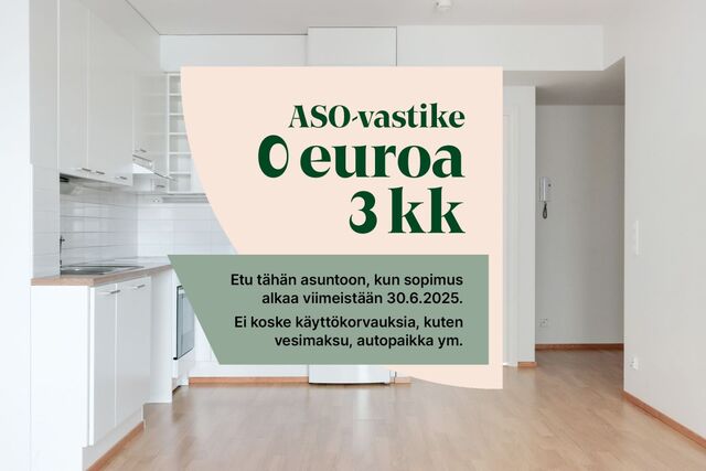 Asumisoikeusasunto Vantaa Kivistö Kaksio