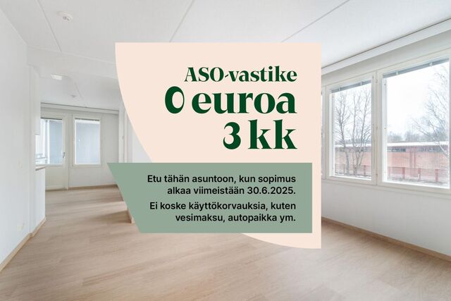 Asumisoikeusasunto Jyväskylä Tourula 3 huonetta