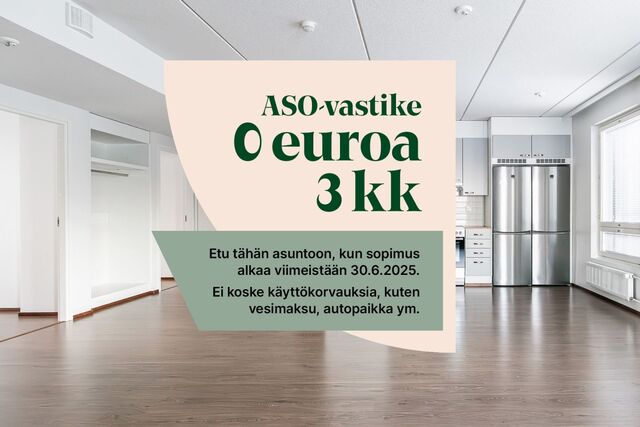 Asumisoikeusasunto Vantaa Kivistö 4 huonetta