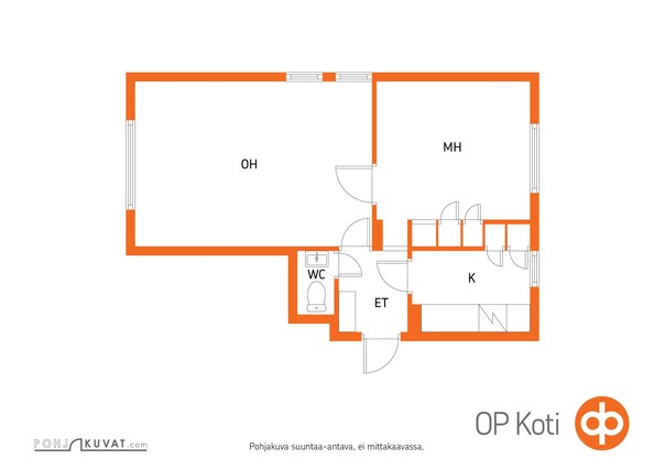 Vuokra-asunto Mänttä-Vilppula Kolho Kaksio Postitie 3