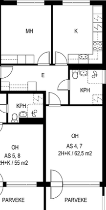 Rental Kerava Kilta 2 rooms