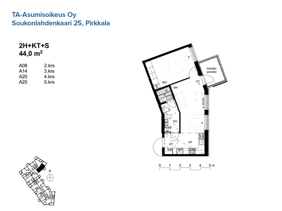 Asumisoikeusasunto Pirkkala  Kaksio