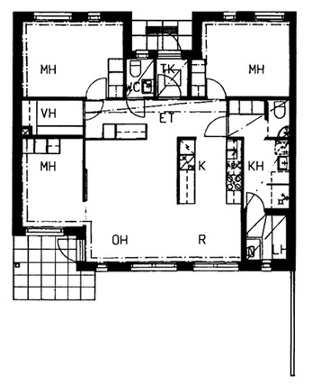 Asumisoikeusasunto Helsinki Tapaninkylä 4 huonetta