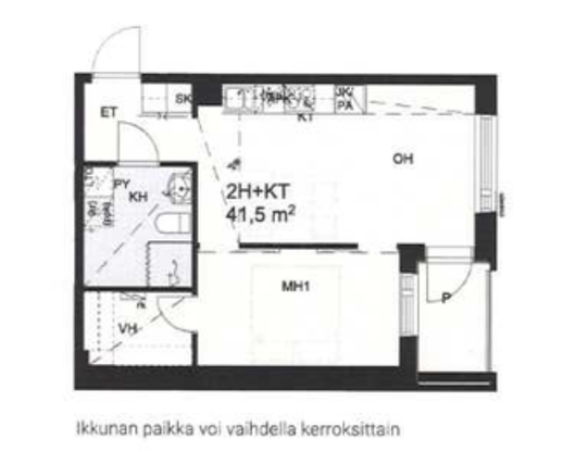 Rental Jyväskylä Taulumäki 2 rooms