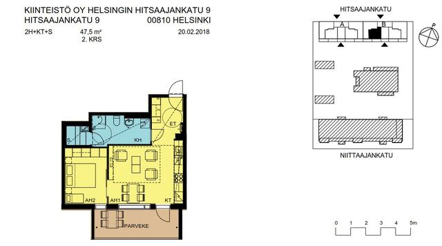 Rental Helsinki Herttoniemenranta 2 rooms Pääkuva