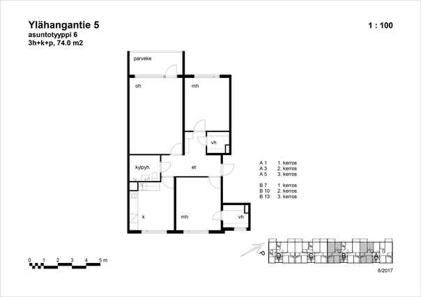 Rental Pori Pormestarinluoto 3 rooms