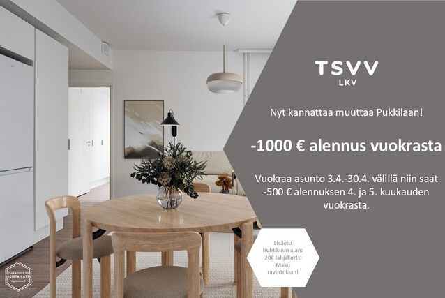 Vuokra-asunto Turku Pukkila 3 huonetta Yleiskuva