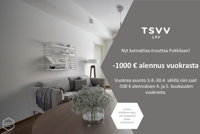 Vuokra-asunto Turku Pukkila Kaksio Yleiskuva