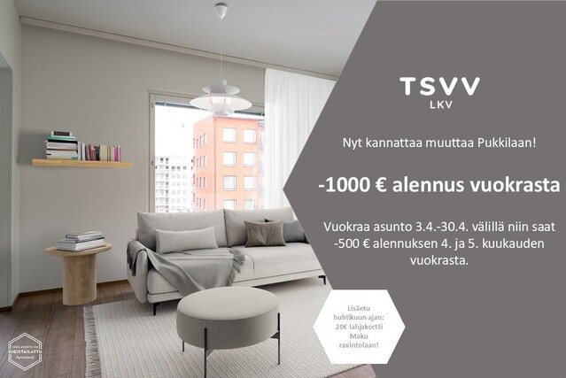 Vuokra-asunto Turku Pukkila Kaksio Yleiskuva