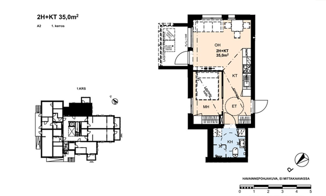 Rental Vaasa Melaniemi 2 rooms