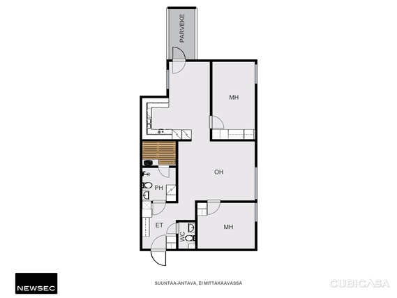 Rental Jyväskylä Lutakko 3 rooms Julkisivukuva