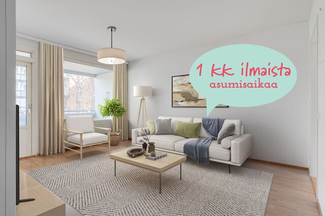 Vuokra-asunto Hämeenlinna Keskusta Kaksio kampanjakuva 1 kk