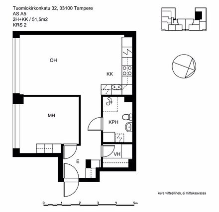 Rental Tampere Keskusta 2 rooms