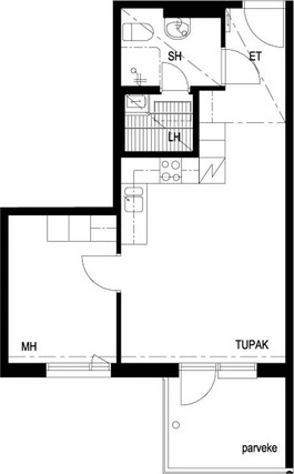 Asumisoikeusasunto Jyväskylä Seppälänkangas Kaksio