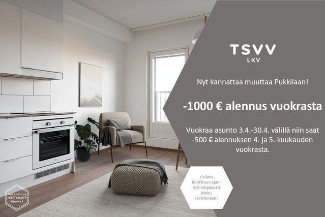 Vuokra-asunto Turku Pukkila Yksiö Yleiskuva