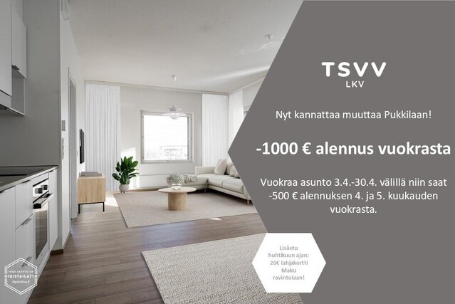 Vuokra-asunto Turku Pukkila 3 huonetta Yleiskuva