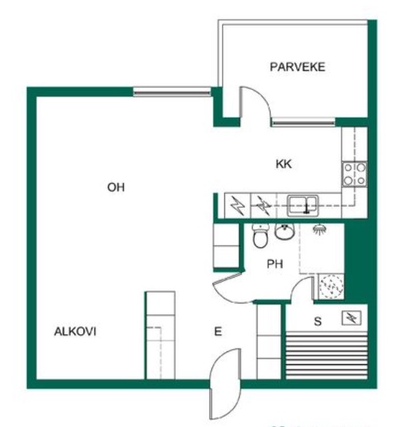 Rental Tampere Haapalinna 1 room