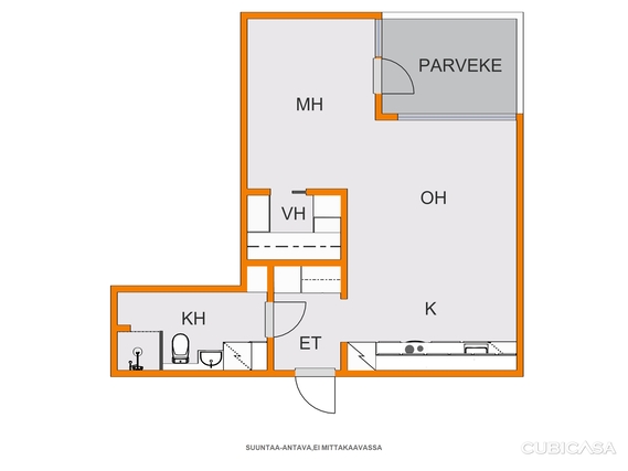 Rental Turku Martti 2 rooms -