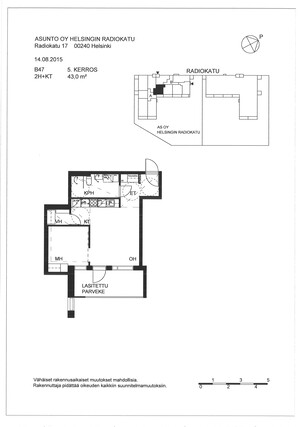 Rental Helsinki Länsi-Pasila 2 rooms Helsinki Pohjakuvat