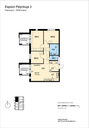 Rental Espoo Finnoo 4 rooms Julkisivukuva