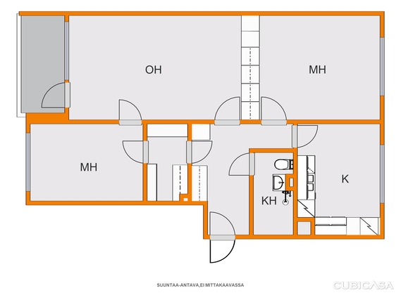 Rental Lohja Anttila 3 rooms Julkisivu