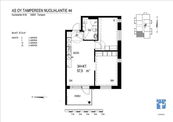 Rental Tampere Härmälä 3 rooms