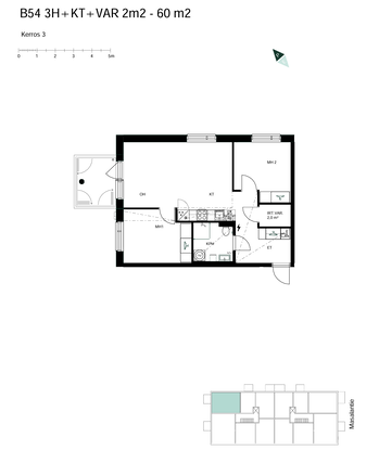 Rental Kirkkonummi Masala 3 rooms Avara parvekkeellinen kolmio Kirkkonummella!