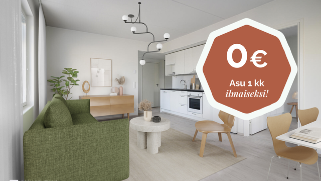 Rental Kirkkonummi Masala 3 rooms Avara parvekkeellinen kolmio Kirkkonummella!