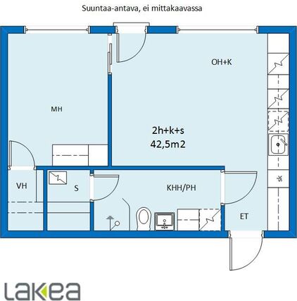 Vuokra-asunto Kokkola Keskusta Yksiö