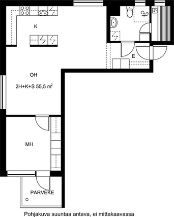 Rental Jyväskylä Lutakko 2 rooms Julkisivukuva